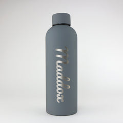 Personalised Chubby Bottle - Steel Grey