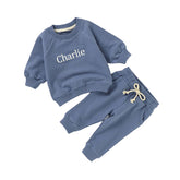 Personalised Organic Cotton Tracksuit - Blue