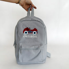 Personalised Vintage Racecar Backpack