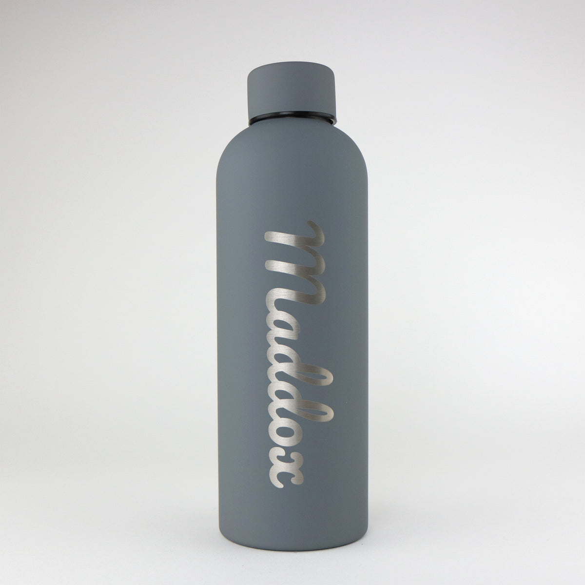 Personalised Chubby Bottle - Steel Grey
