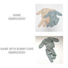 Personalised Organic Cotton Tracksuit - Mint