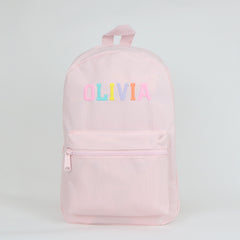 Personalised Rainbow Name Backpack